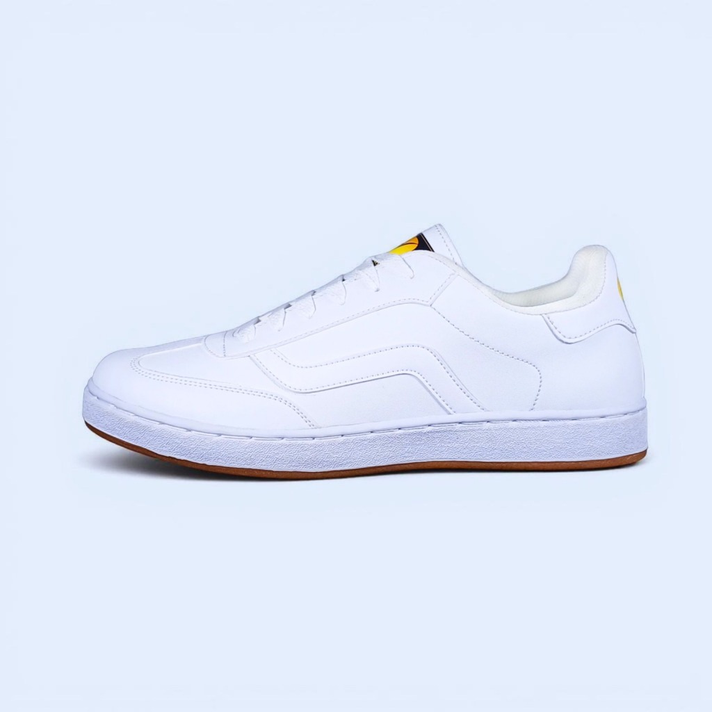Vansiels Prestige Full White - Sepatu Sneakers Classic Casual Pria Wanita - Full White Casual Sneake
