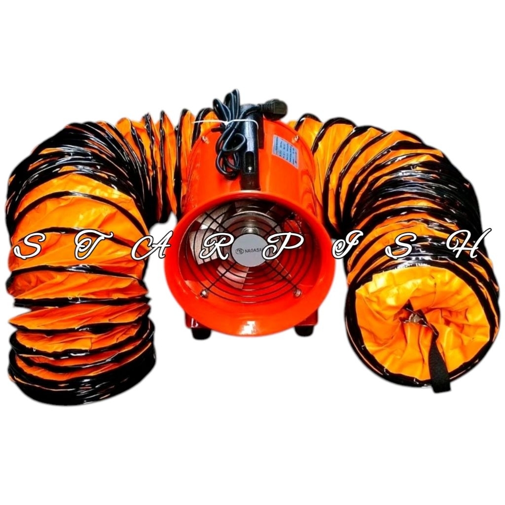 Kipas Blower NAGASAKI Portable Ventilator 10 Inch Exhaust Penghisap Asap Udara