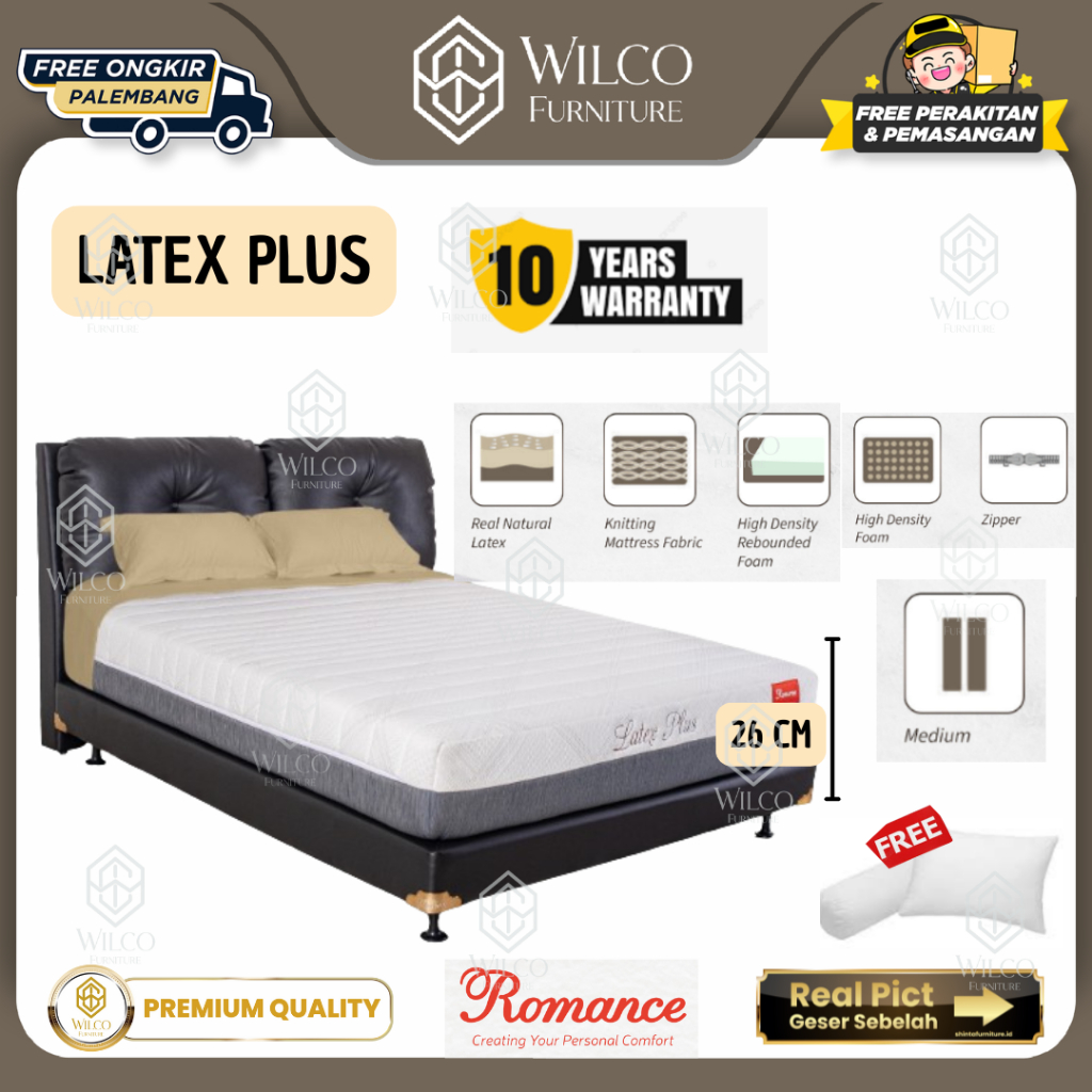 Kasur Matras Romance Latex Plus | Springbed Romance Latex Plus Tinggi 26 Cm | Matras Romance Murah