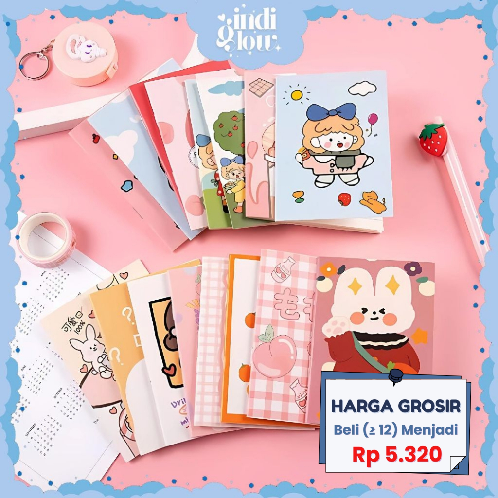 

IG Notebook A5 Buku Jurnal Motif Buku Diary Aesthetic Buku Tulis Buku Catatan Sekolah Buku LG-50