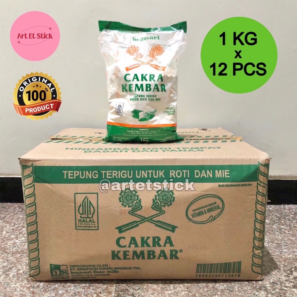 

Tepung Terigu Cakra Kembar 1 Kg (1 Dus Isi 12 Pcs) Ecopack