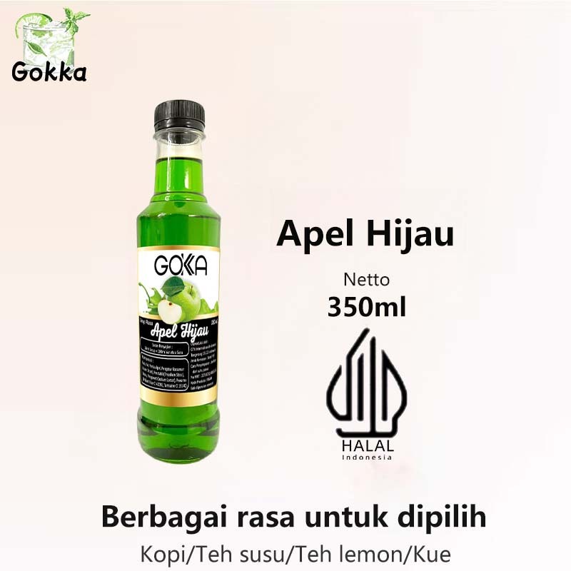 

Gokka Aple Hijau Syrup 350ml - Sirup Aple Hijau Gokka - Halal