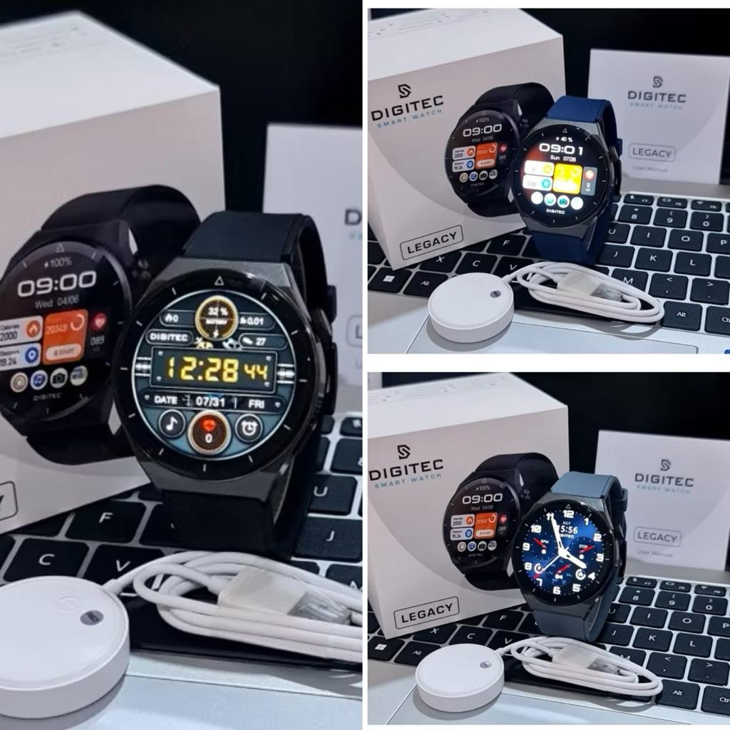 JAM TANGAN PRIA DIGITEC SMARTWATCH LEGACY ORIGINAL