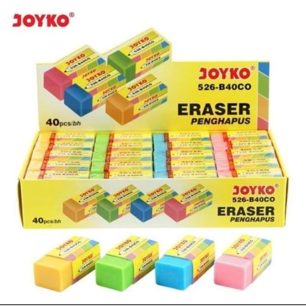 

Penghapus warna 526-B40CO (1 pcs), hitam putih 526B40CO (1 pcs) / Hapusan warna warni 526-B40CO, hitam putih 526B40P / Setip warna, hitam putih