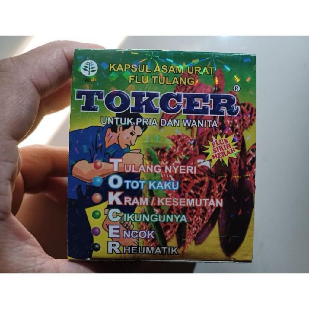 Kapsul TOKCER Asam urat dan Flu tulang 100% ORIGINAL
