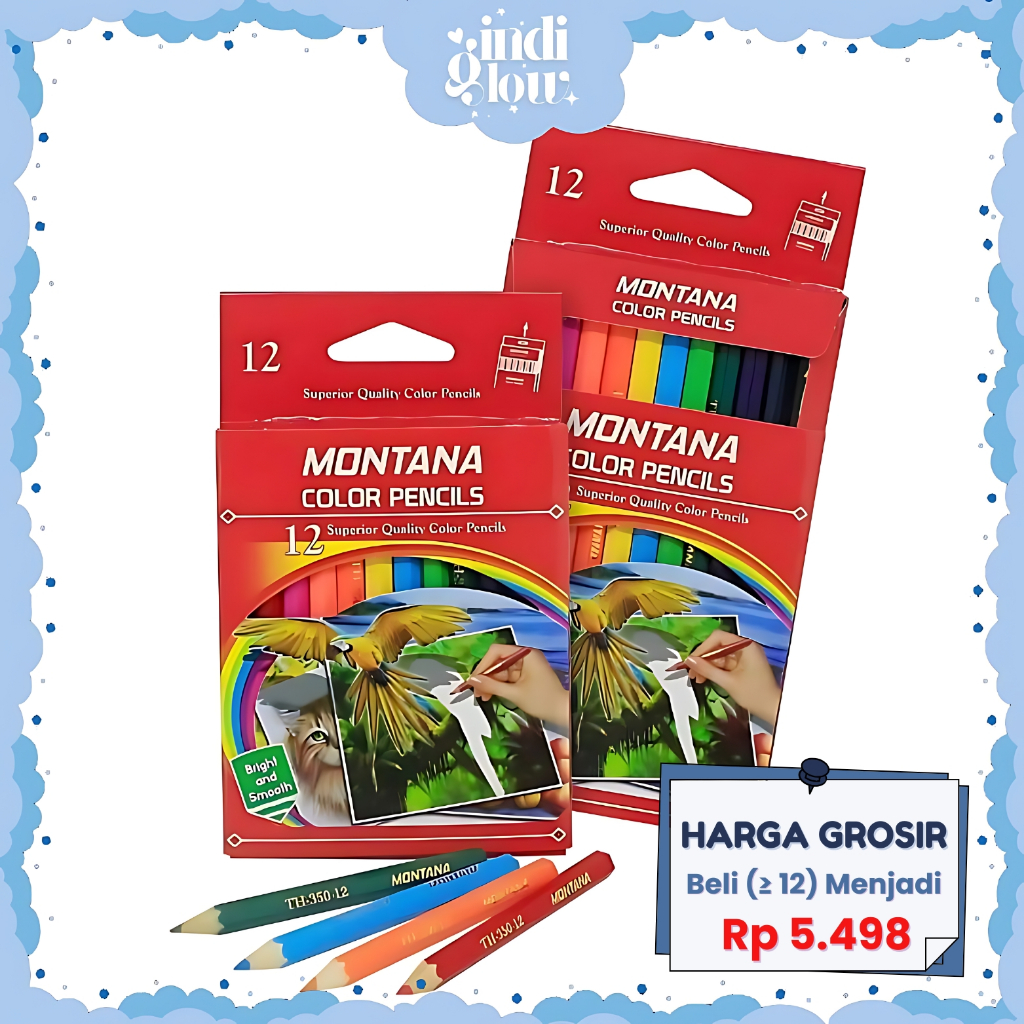 

IG Pensil 12 Warna Pendek Mini Pensil Warna Color Pencils Pensil Mewarnai Anak Anak Coloring LG-22