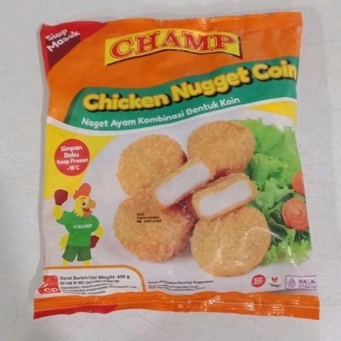 

Champ Chicken nugget coin 500gr Naget ayam