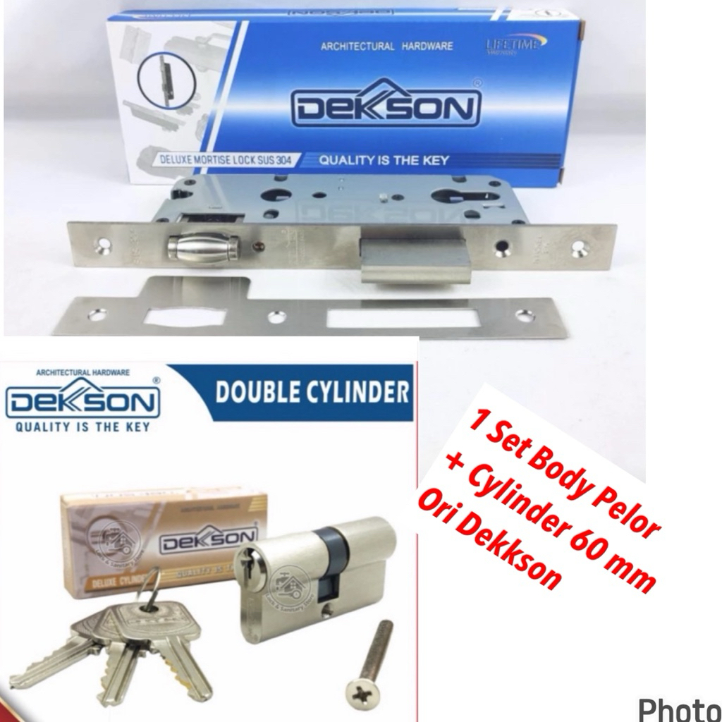 Body pelor dekkson komplit 1 set kunci pelor dekkson pintu kayu stainless 304 garansi 50 tahun morti