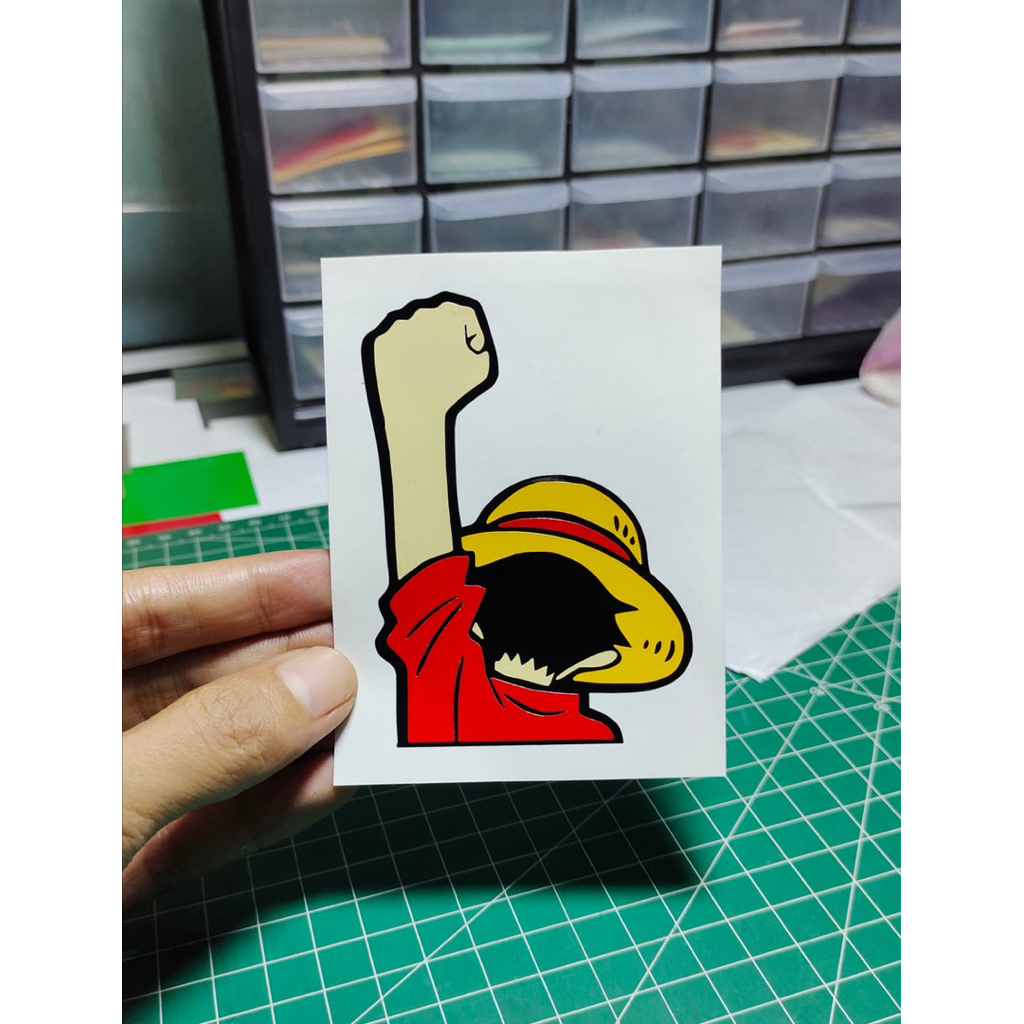

Stiker one piece Luffy stiker anime stiker murah