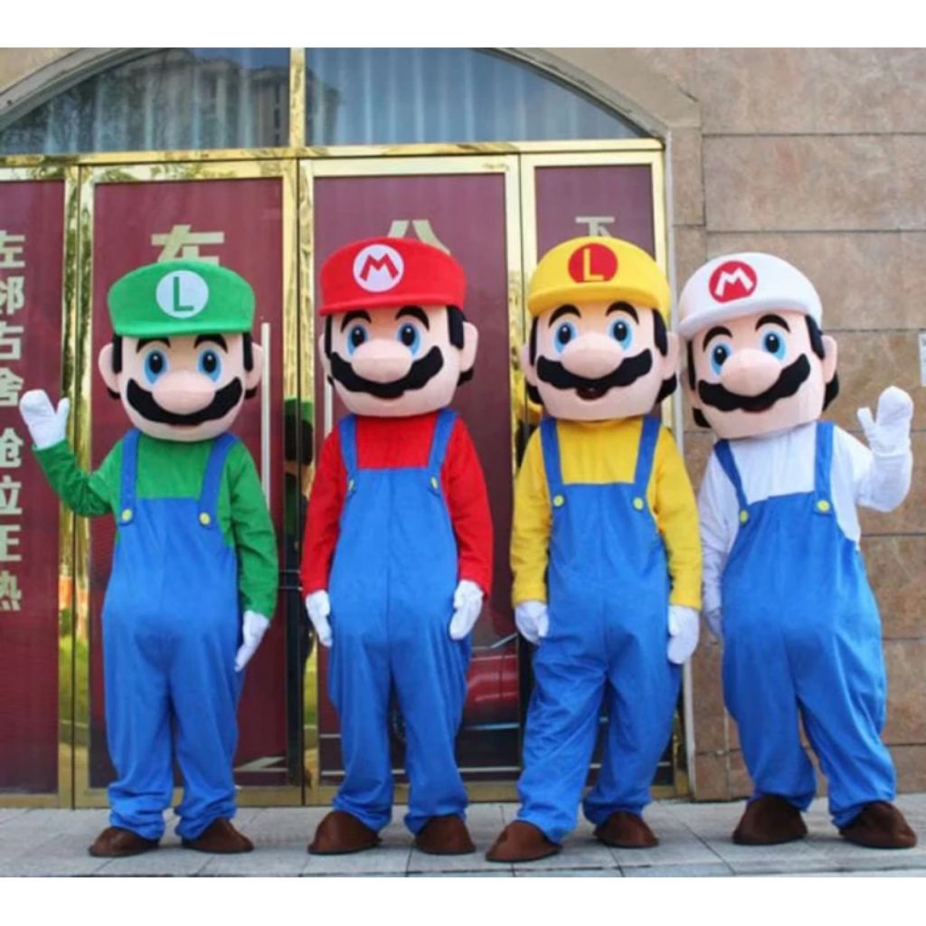 kostum badut Super Mario Murah