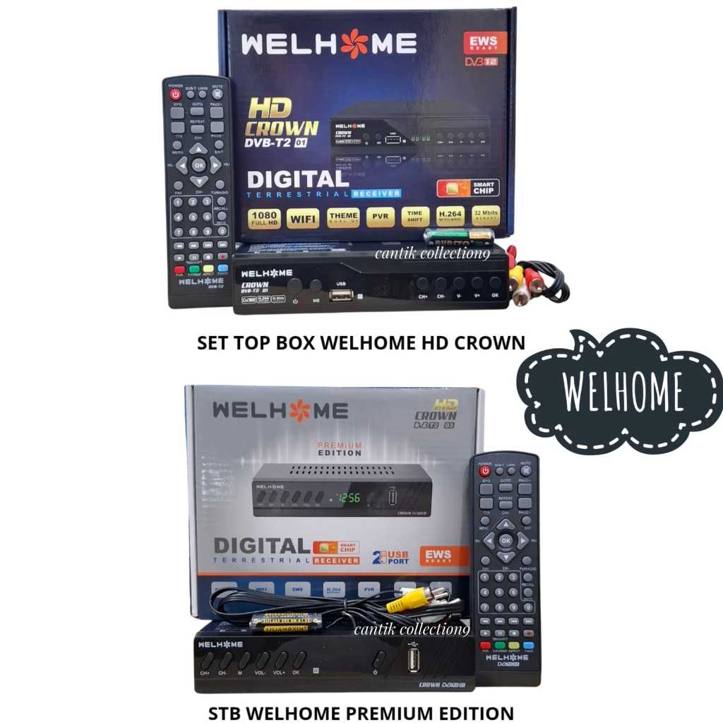 Set Top Box Digital Welhome HD Crown Premium Edition