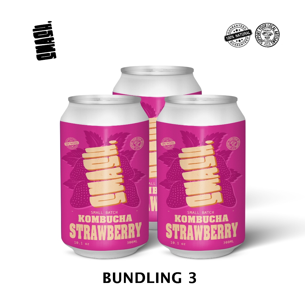 

SMASH Kombucha Strawberry Original 300ml | Bundling
