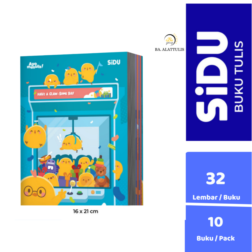 

(PACK) BUKU TULIS SiDU KWARTO 32 LEMBAR