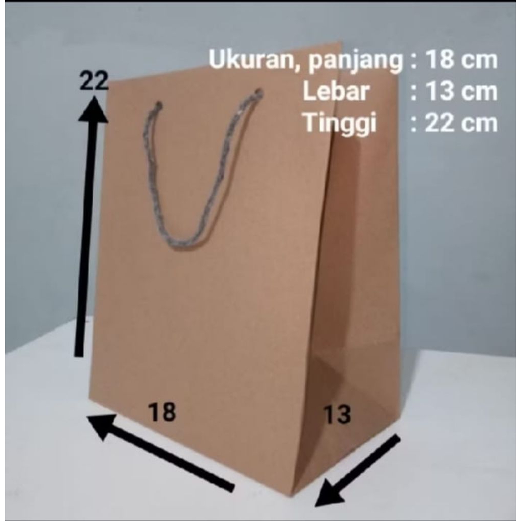

paper bag murah paper bag polos paper bag R5 18x13x22