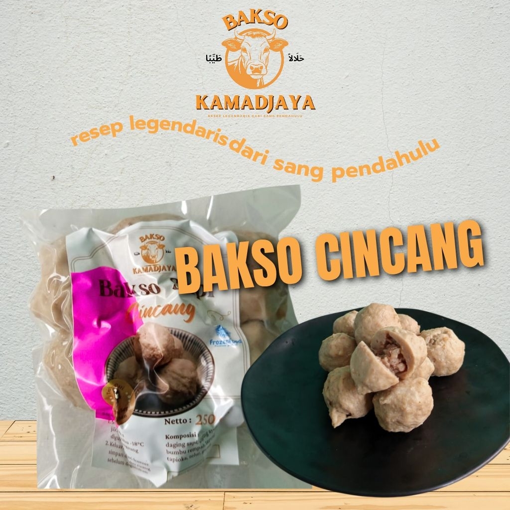 

Bakso Sapi Cincang Premium Kamadjaya – Isi 250 gr– Kenyal, Gurih, Halal