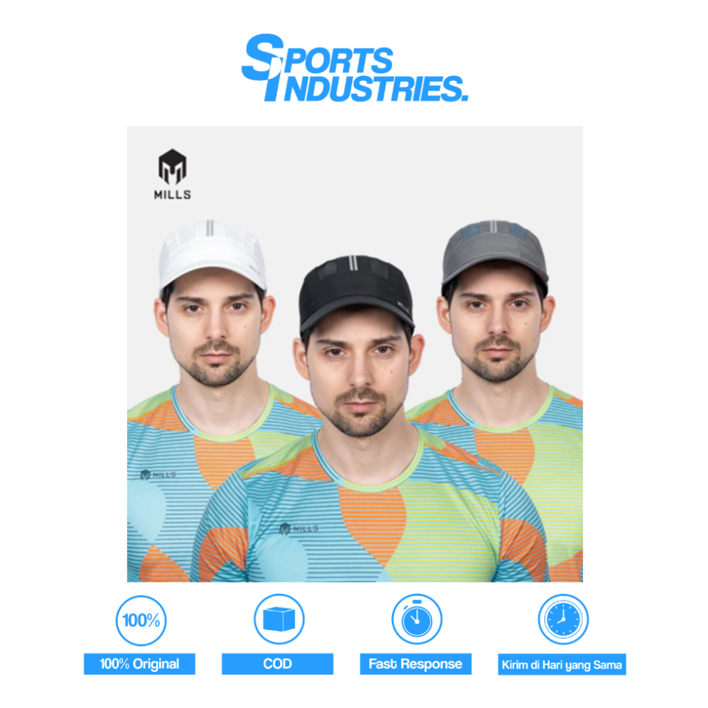 TOPI MILLS  TEMPO RUNNING CAP A4 4073  100% ORIGINAL