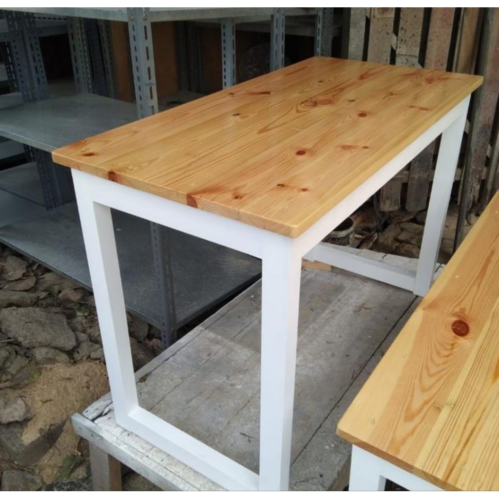 MEJA KAYU JATI BELANDA 100 X 50 X 75 CM