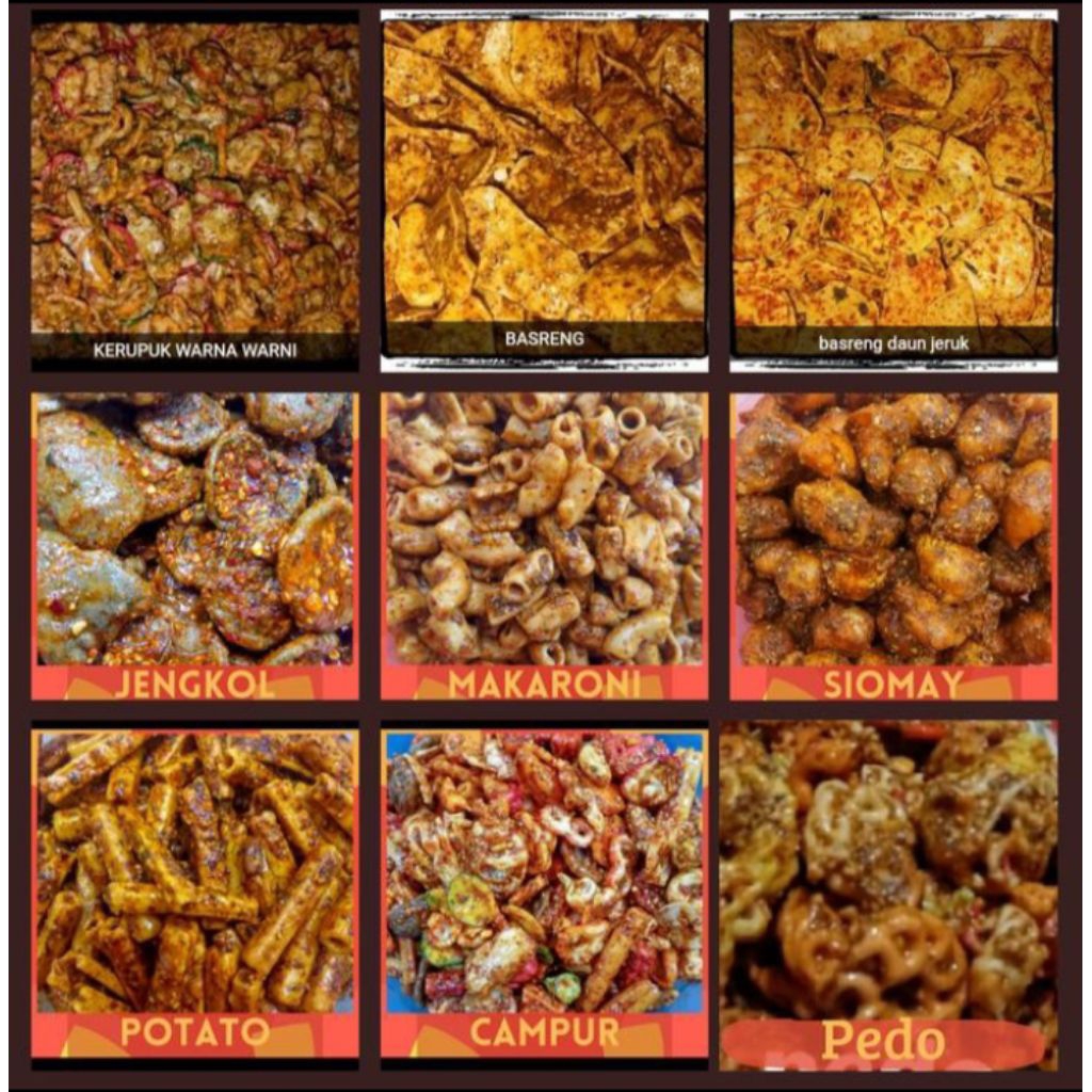 

jajanan kekinian seblak kering bumbu kacang!!!promo