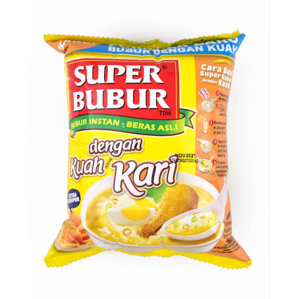 

Super Bubur Bubur Instan Rasa Kuah Kari 46 gram