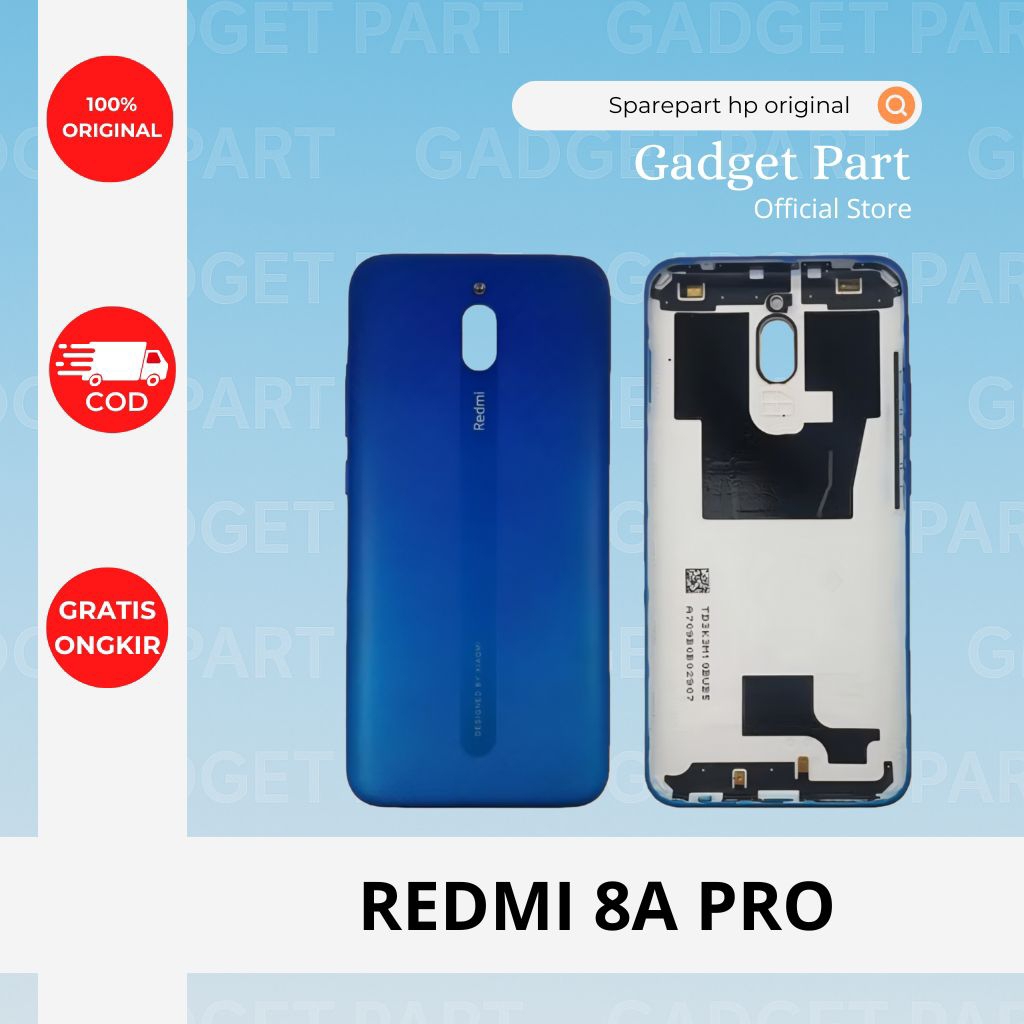 BACKCOVER BACKDOOR CASING XIAOMI REDMI 8A PRO ORIGINAL COPOTAN ASLI