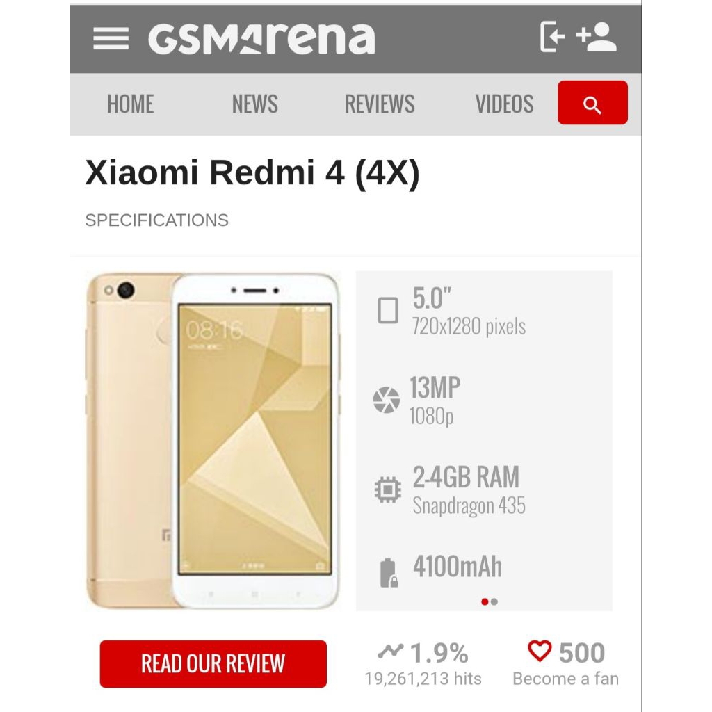 REDMI 4X , XIAOMI REDMI 4X RAM 3/32 ANDROID SECOND NORMAL ORIGINAL