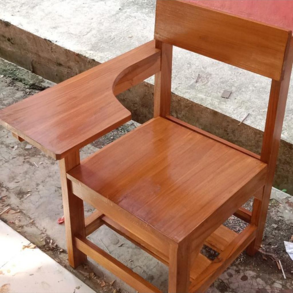kursi sender/sandar kayu jati belanda/kursi meja sekolah