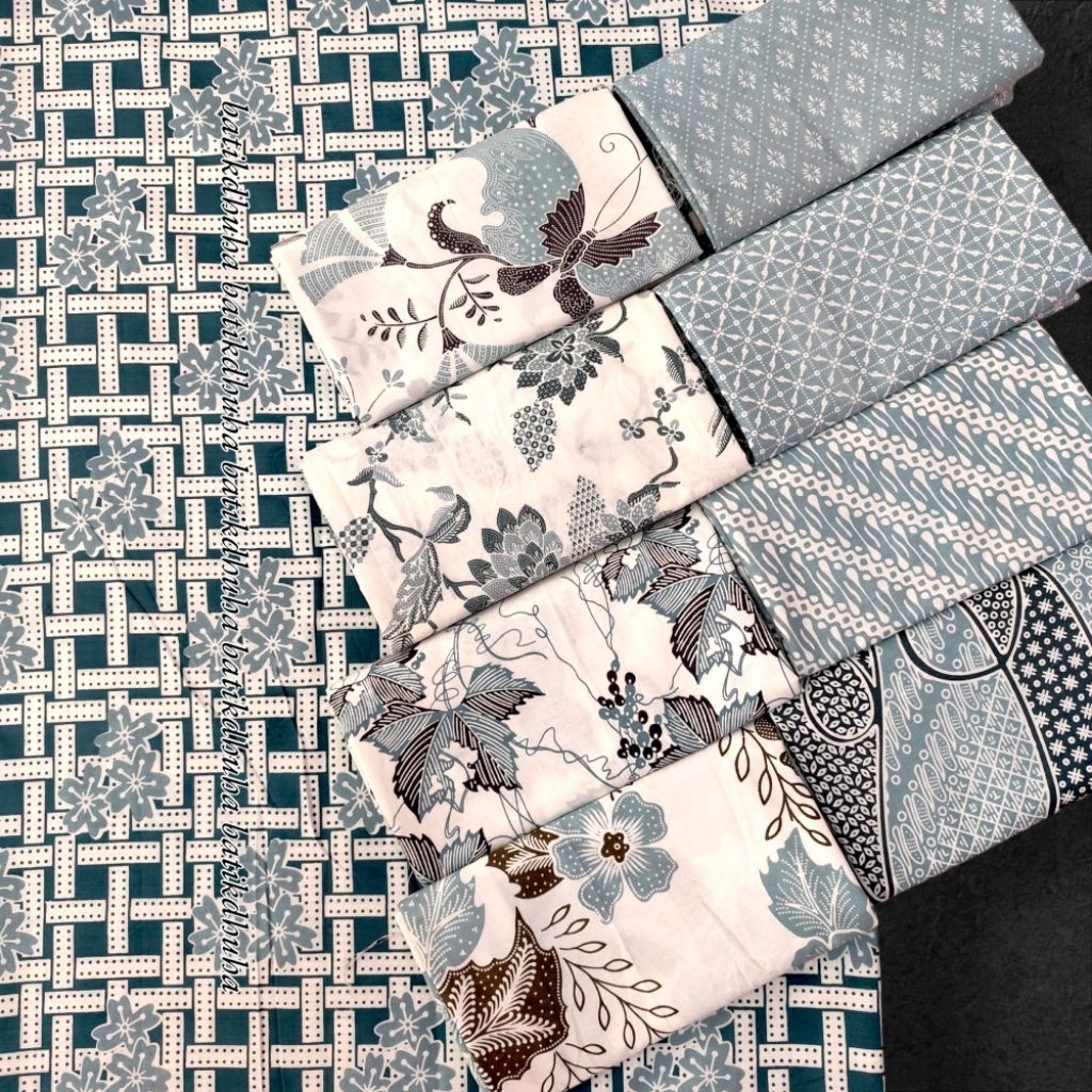 KAIN BATIK WARNA TOSKA SOFT BATIK HIJAU MINT SOFT