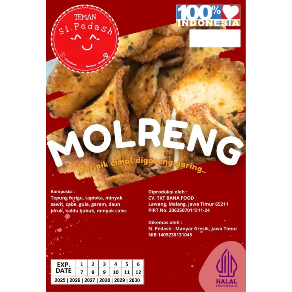 

molreng / keripik molreng / molreng cikruh ORI dan PEDAS