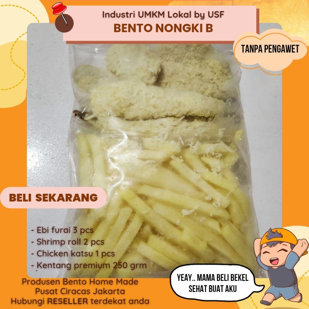 

Bento mix plater berbagai variant frizenfood tanpa pengawet