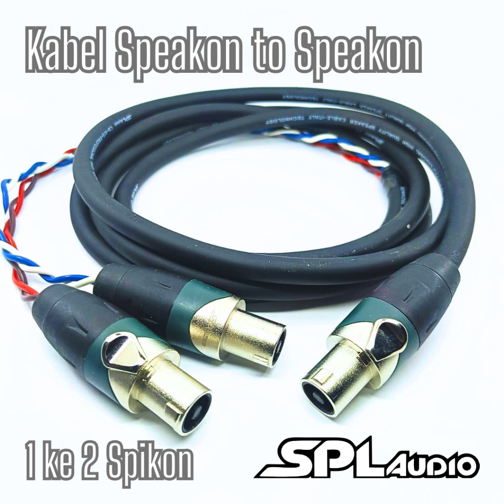 SPL Audio Spikon to Spikon / Kabel Speaker 1 Spikon to 2 Spikon Kabel Spiker SPLAudio