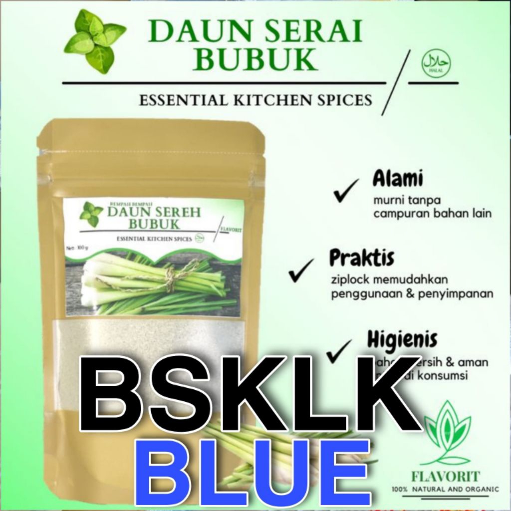 

6(FR) BKLKBRY500 DAUN SEREH BUBUKHERBALIFE HOME INDUSTRI KEMASAN 230GR KHUSUS RESELLER SATU PAKET 40PCS
