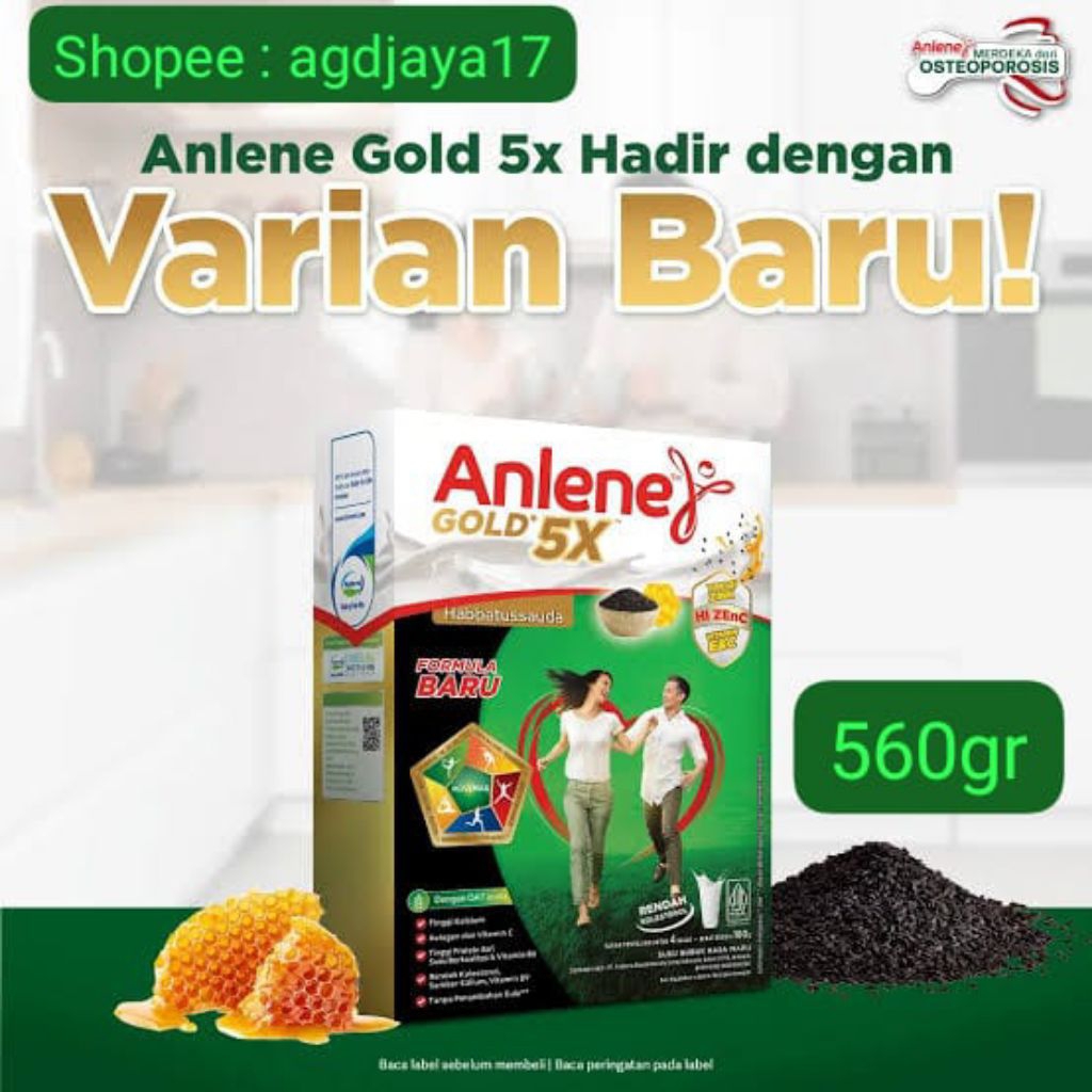 

Anlene Gold Habbatussauda 560 gr