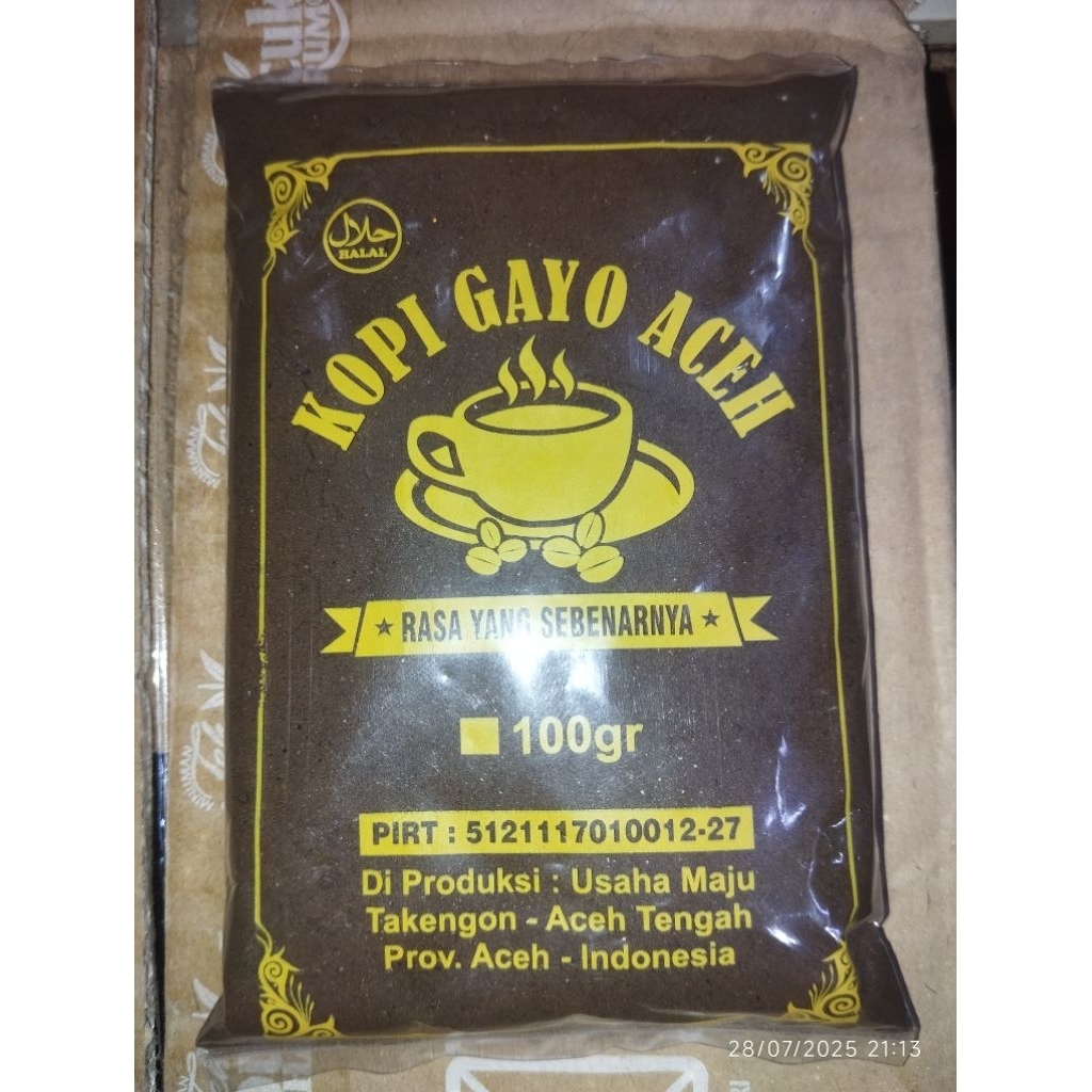 

100Gr Bubuk Kopi Halus Gayo Aceh