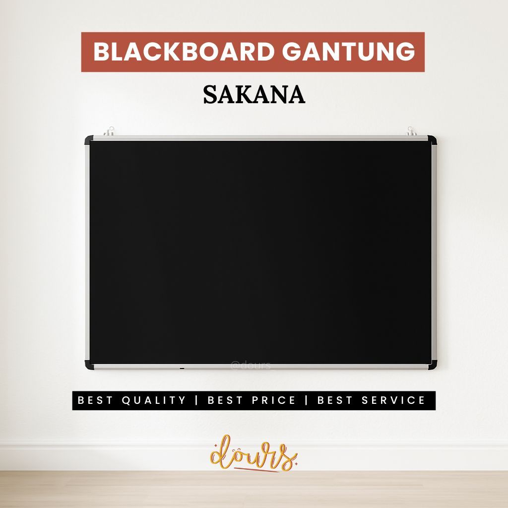 

Black Board Papan Tulis SAKANA Spidol Kapur Chalk Murah 20x30 30x45 40x60 45x60 60x90 60x120 Custom