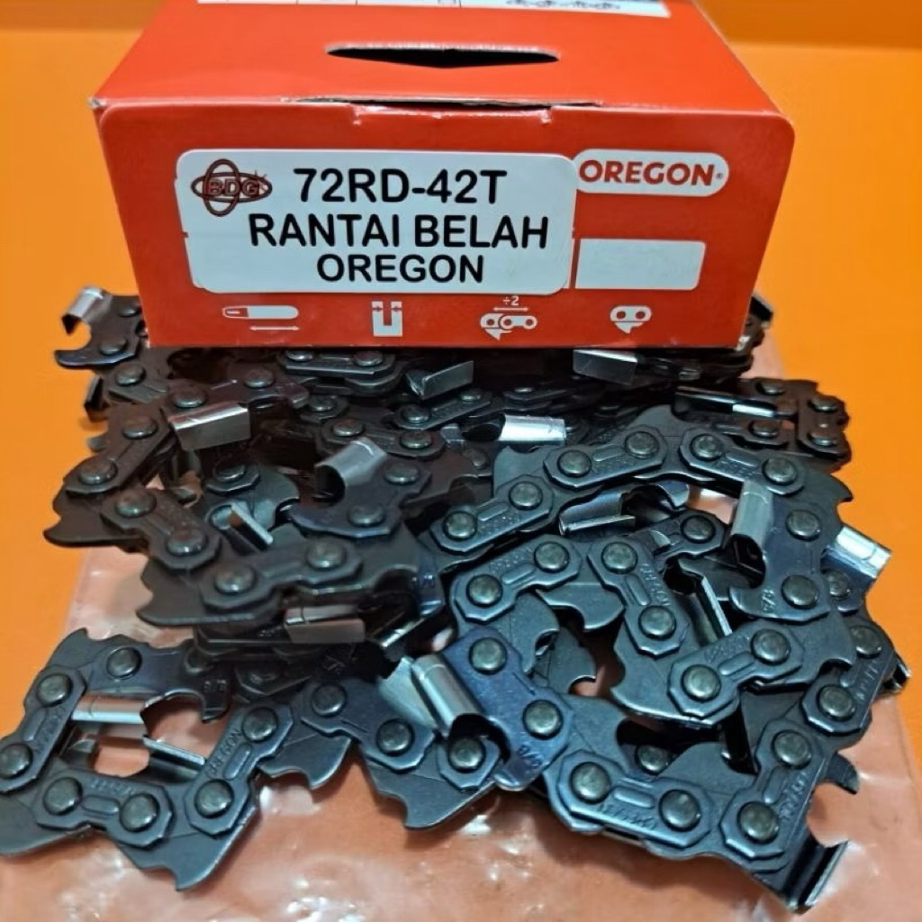 RANTAI CHAINSAW BELAH 72RD-42T UNTUK BAR CHAINSAW 25INCH OREGON ORIGINAL