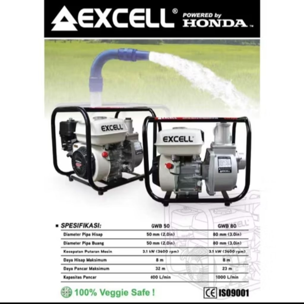 Mesin Pompa Air 2 Inch HONDA EXCELL GWB20 / Mesin Pompa Air Irigasi 2 Inch HONDA EXCELL GWB20