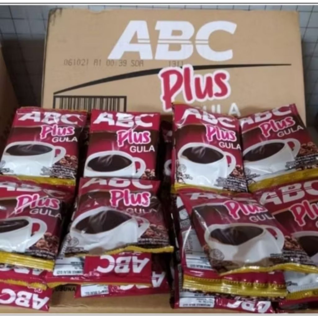 

Kopi ABC plus Gula ( 1 Dos isi 10x12 renteng)