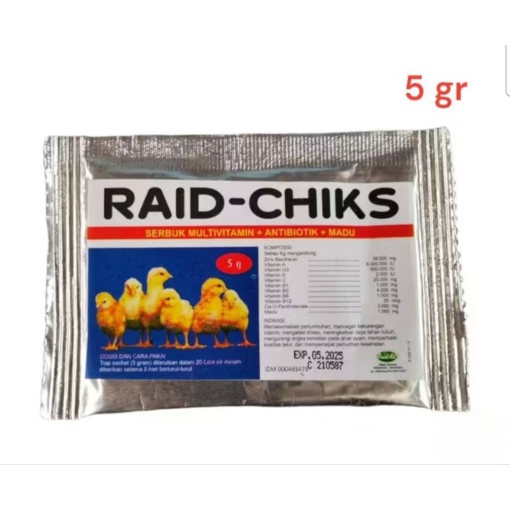 Vitamin Anak Ayam RAID CHICK, VitaChick, Vita Strong