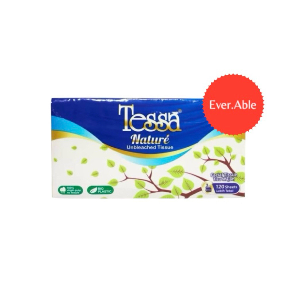 TESSA NATURE FACIAL TISSUE 120 SHEETS