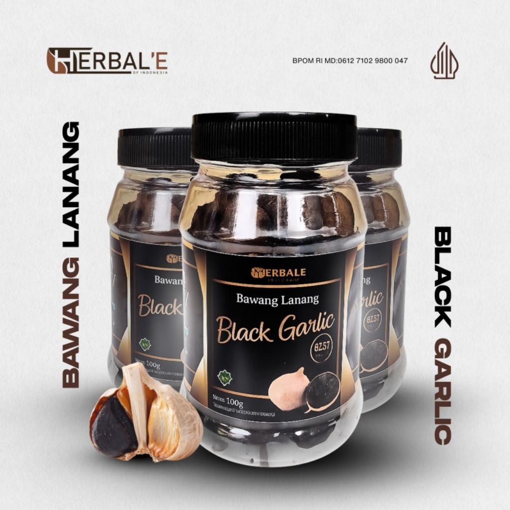 

PAKET HEBAT-3 Pcs Black Garlic Lanang Herbal'e 100gr