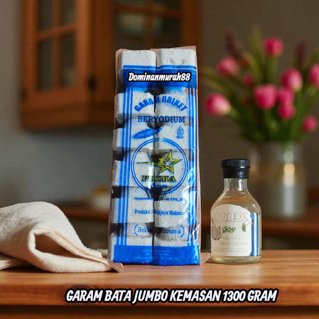 

GARAM BATA PREMIUM PRIMA SUPER BERAT 1300 GRAM / GARAM BRIKET BERYODIUM ORIGINAL / GARAM BALOK / GAREM