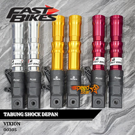 bottom shock depan vixion old/new tabung shock depan+kleman spakbor cnc motor vixion