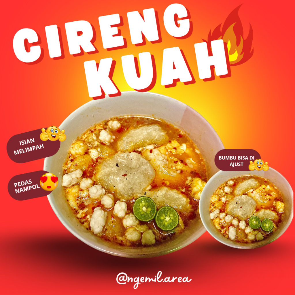 

CIRENG KUAH NGEMIL.AREA | CIRENG KUAH INSTAN | CIRENG KUAH PEDAS | GRATIS ONGKIR | BISA COD