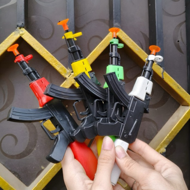 { 10 Pcs } Mainan Pistol Ak 47