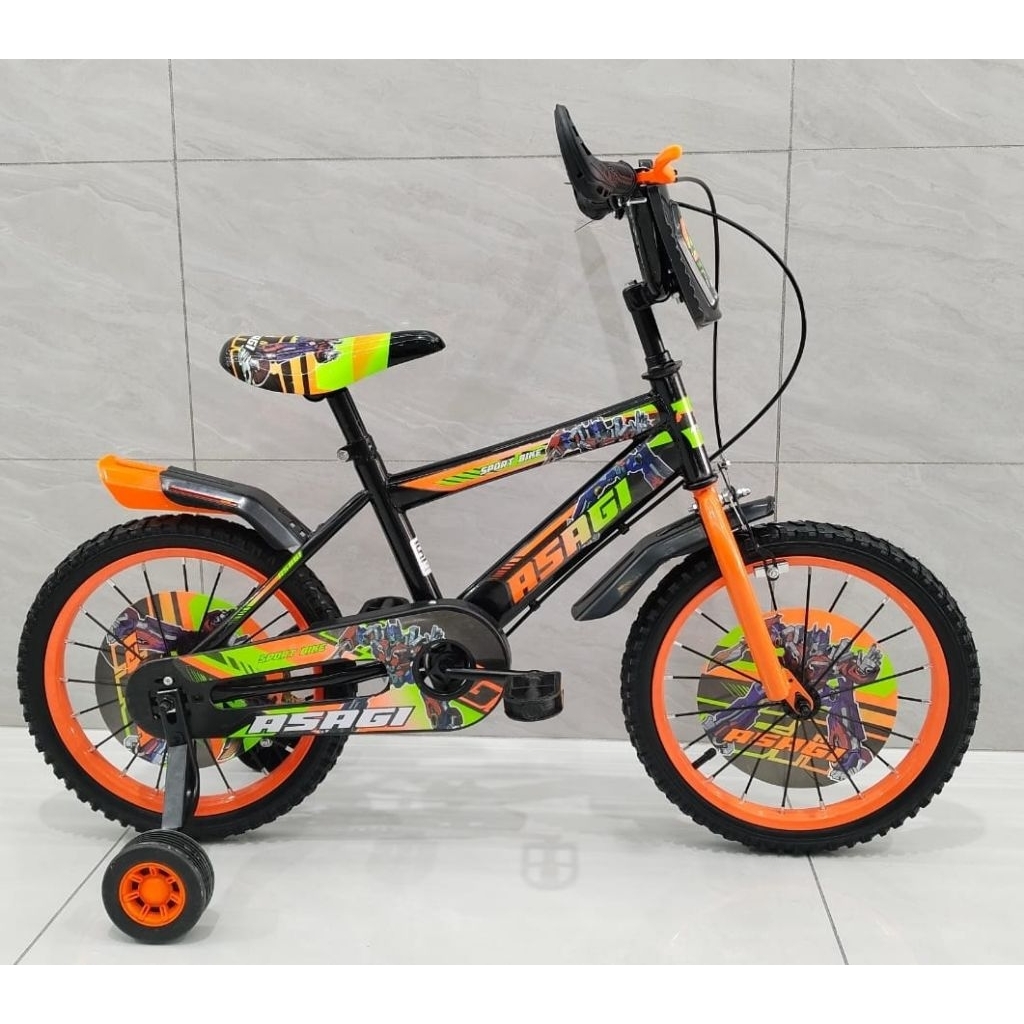 Sepeda anak laki Bmx 18" 5 sd 8 tahun ban pompa