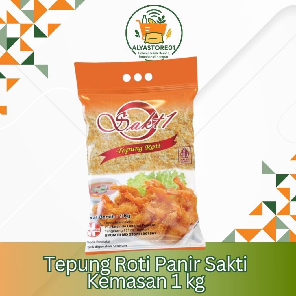 

Tepung Roti Tepung Panir Mix Sakti Kemasan 1Kg