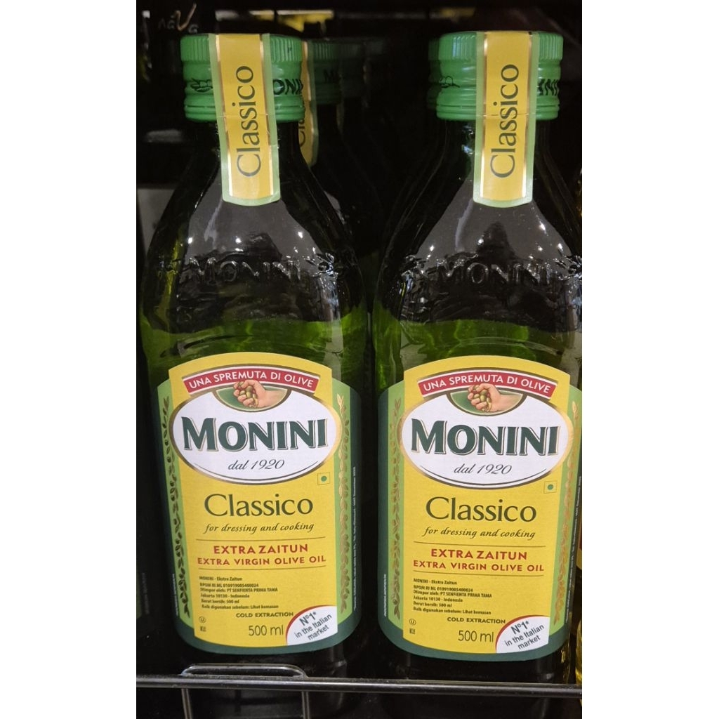 

Minyak Zaitun Classico MONINI CLASSICO Extra Zaitun Extra Virgin Olive Oil 500ml - RM.
