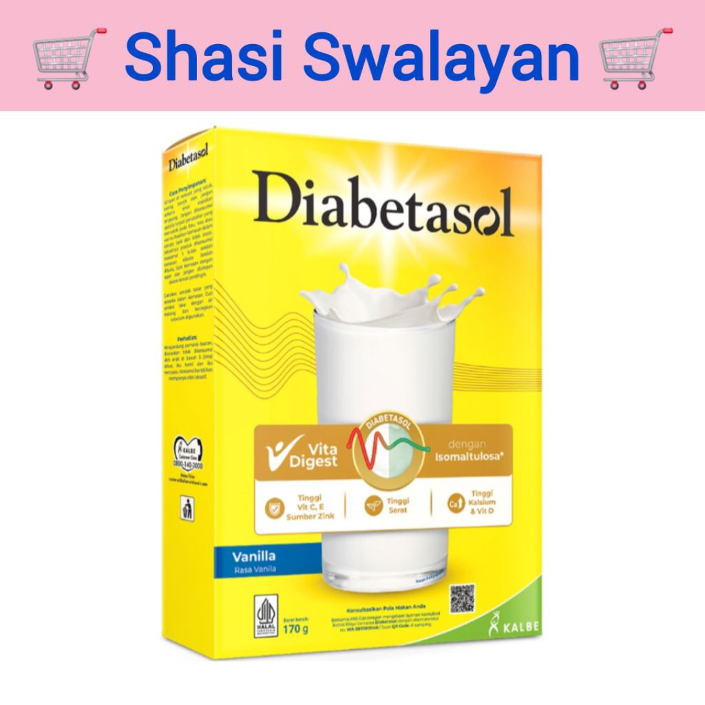 

Diabetasol Susu Bubuk Dewasa Vanila 170 g
