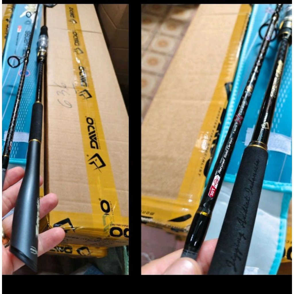 joran pancing daido trisula terror type spinning atau bc overhead 602 180 cm solid carbon