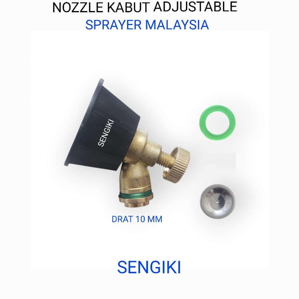 SENGIKI - NOZZLE ADJUSTABLE SPRAYER PB MALAYSIA DRAT 10MM SEMPROT HAMA